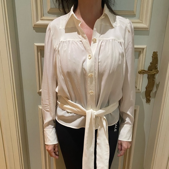 Chloe white button up blouse - Picture 4 of 6